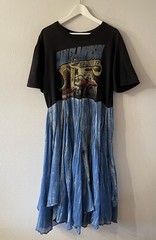 Vintage Redeux Upcycled Harley Davidson T-shirt Dress Size L/XL