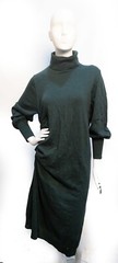 NWT Ted Baker Aavvaa Knitted Dress With Ruched Side Detail Sz 3/US 12 Green $285