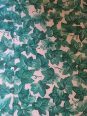 Vintage 30s 40s Green Leaf Cotton Dress Puff Sleeves Long Skirt M S New Unworn