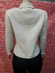 Courreges Paris, Designer Cream Women’s Vintage Buttoned Jacket Sz M? #C