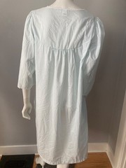 Vintage Barbizon Nightgown Pastel Blue Lace Embroidered small Petite