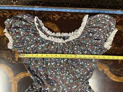 Vtg Partners Please Malco Modes Floral Lace Tiered Full Circle Dress Dance 10
