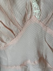 Vintage Stonecutter Slip Dress Bias Cut Pink Peach 30s 40s Rare XL?