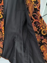 Harve Benard Vintage 90s Velvet Paisley Jacket Womens Size 8 Cotton Spandex NWT