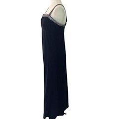 Vintage Maxi Dress Cape Set Womens Size Medium Black Empire Waist Greek Trim 70s