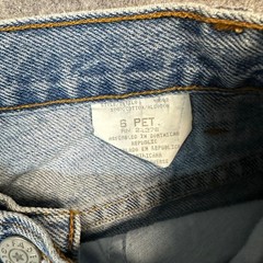 Faded Glory High Rise Tapered Jeans 6 Pet Light Wash 100% Cotton Vintage