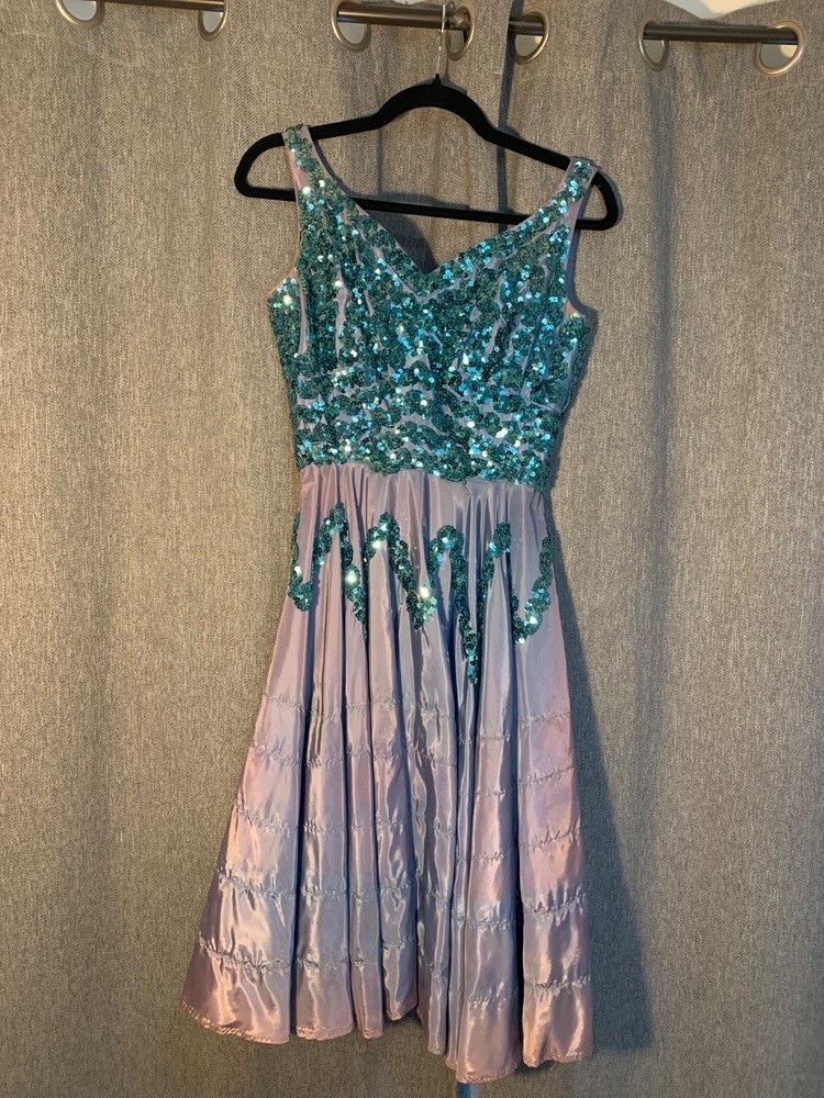 1960s vintage blue sequin dress. I have three dresses, each to be sold sepatate.
