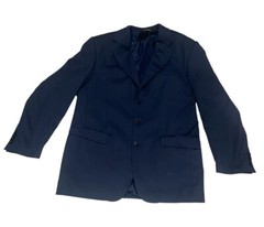 Vintage Principe Italy Navy Blue 3 Button Women’s Jacket Lined See Description