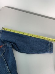 Vintage 80s Jean Jacket Bonjour Jeans Blue Denim Women Large Retro 1980s
