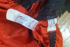 Vintage Henson Kickernick 80s Teddy Lingerie Sexy Red Black Lace Size Large USA