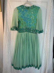 Vintage Averardo Bessi silk chiffon dress 10 Beautiful!