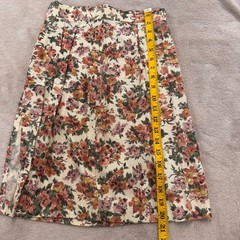 Vintage 80’s Floral Cottagecore Prairie Skirt Top Set Puff Romantic Fairy Sz 5