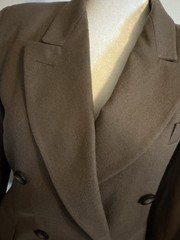 Harve Benard Vintage Women’s Jacket 100% Wool Sz 8P Lined Brown Shoulder Pads
