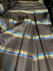 Vintage 1940s 50s Swakara Broadtail Karakul Astrakhan Fur Coat Silk Lined