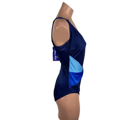 Vintage 60s 70s Women’s Swim Suit Rose Marie Reid French Blue 1 pc NWT sz 14