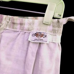 Lanz Originals 1980s Scenic Maxi Skirt Seine River 26″W Pastel Novelty Print