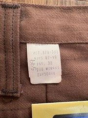 NWT Maverick Jeans Womens Western Brown Denim 38×30 Vintage 70s Brand New Plus