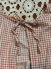 Design House Japan Vintage 70s Vegetables Mod Artist Smock Apron Shirt Hippie