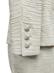 Pierre Balmain Haute Couture by Oscar de la Renta S/S 1999 Lime Yellow Suit VTG