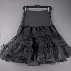 Forever Fifties Rockabilly 1950s Black Petticoat S/M Nylon Spandex Polyester