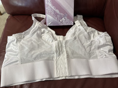 NEW Jodee Surgical Style 1805 Post Mastectomy Bra WHITE w/Pockets USA-MADE 44B
