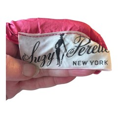 1950s Hot Pink Taffeta Bombshell Dress Suzy Perette New York Party Fit Flare