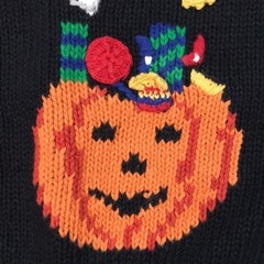Jennifer Moore Halloween Knitted by Hand Vintage Embroidered Sweater Vest