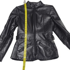 Vintage Taurus By Drospo Black Motorcycle Style Genuine Leather Women US 6