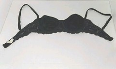 Vintage Victoria’s Secret Gold Label Black Lace / Satiny -34B EXC -70817