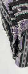 Vintage 80s Ikat Aztec EL HUARACHE Hand Woven Cotten Hippie Boxy Shirt Top med