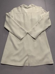 Tommy Bahama Vintage 100% Silk Blazer Jacket Ivory Cream Longline Women’s Sz S