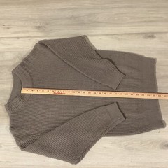 Vintage Haband Pullover Sweater Womens Size L Brown Chunky Knit Mock Neck Granny