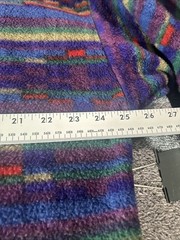Granite Tom Mangold Vintage Pullover Fleece Sweater Size XL Purple Green Red USA