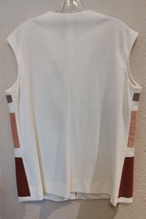 Herman Marcus Color Block Full Zip Tunic Vest Vintage 1960’s MOD