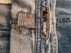 Liz Wear Vtg. Long Denim Skirt, Size 12, Button Front, Belt Loops, Med Wash