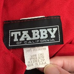 Tabby of California Red and Black Bold Color Dress, Size 12 Vintage 70’s 80’s