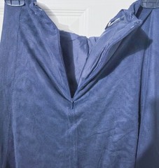 CHANEL 2002 Cruise Navy Mesh Scalloped Fit & Flare CC Skirt Sz 34 US 2 VTG Y2K