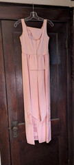 Vintage 1960s Nadine Pink Formal Dress – XS