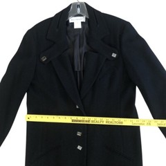 VTG Karl Lagerfeld Wool Boucle Blazer Womens EU 44 US 12 Haute Couture Oversized
