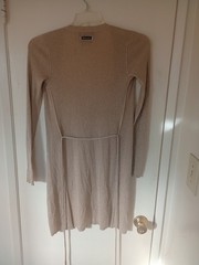 Dolce and Gabbana Gold Lurex Dress and Cardigan Set with Belt Evening Dress XS/S