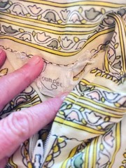 Vintage Mod Novelty Print Nyon Lounge Hostess Gown