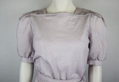 BYER TOO! Vintage 80s 90s Womens Dress Size 7 Blue Red Striped Belted