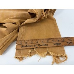 Vervet Blue Jeans Sun Beige Factory Distressed Raw Hem Preppy, Women’s Size 30
