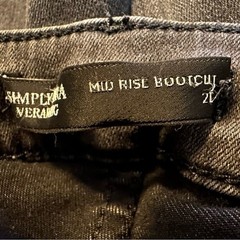 Simply Vera Vera Wang mid rise bootcut gray jeans