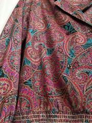 Vintage 1980 Women’s Paisley Blouse Long Sleeve Top Shirt 14 by Alfred Dunner