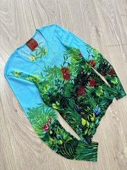 Vintage Kenzo Jungle Mesh Top Long Sleeved Y2k Size S Avant Garde French 90s