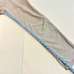 Gap 1969 Sexy Boyfriend Corduroy Distressed Ripped Pants Beige Tan EUC Sz 27r
