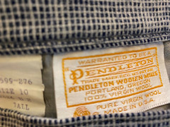 Vtg Pendleton 100% Wool Plaid Pencil Skirt Grey Pin Check Plaid Size 10 Tall