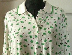 CABIN CREEK SS Smooth Polo 80’s GOLF Shirt Top Blouse L