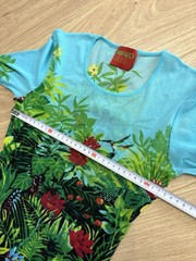 Vintage Kenzo Jungle Mesh Top Long Sleeved Y2k Size S Avant Garde French 90s